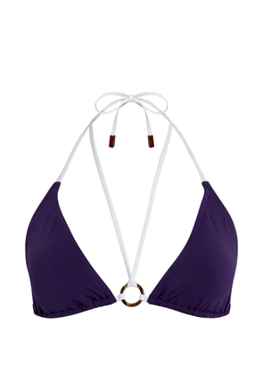 Vilebrequin triangle ring bikini top - Purple