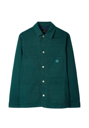 PS Paul Smith lofo-patch pocket shirt jacket - Green