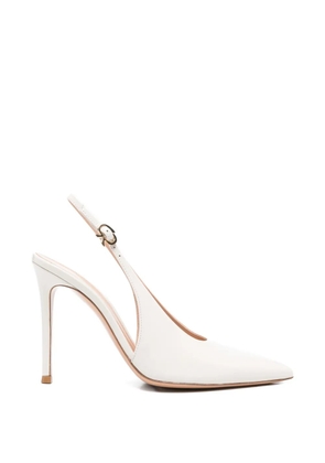 Gianvito Rossi pointed-toe slingback-strap pumps - White