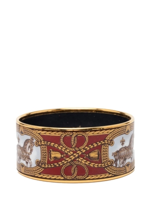 Hermès Pre-Owned 20th Century Extra Wide Enamel Grand Apparat Bracelet 70 costume bracelet - Red