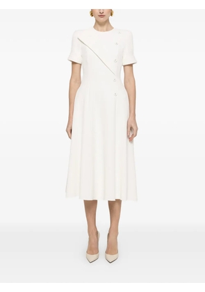 NISSA A-line midi dress - White