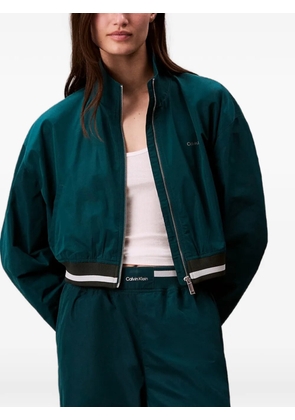 Calvin Klein Jeans zip cropped jacket - Green