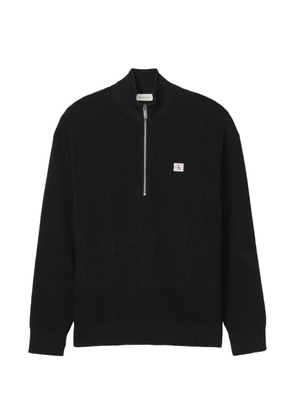 Calvin Klein zip fastening sweater - Black