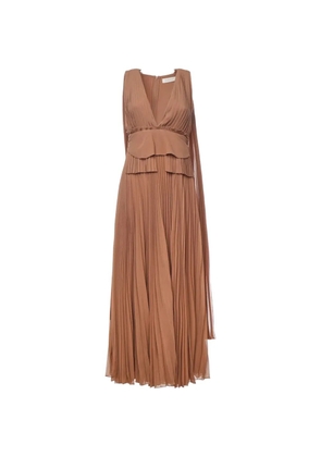 ZIMMERMANN Memento V-neck maxi dress - Neutrals
