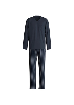 CALIDA pocket printed pyjama set - Blue