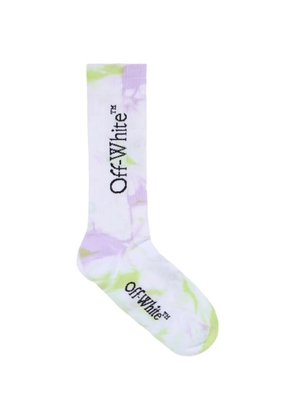 Off-White tie dye logo socks