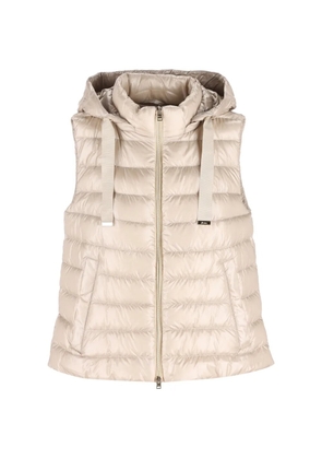 Herno hooded quilted gilet - Neutrals