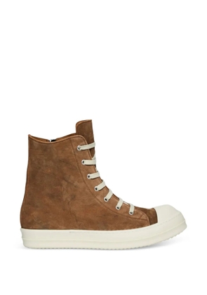 Rick Owens Temple lace-up high-top sneakers - Brown