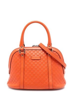Gucci Pre-Owned 2016-2026 Mini Microguccissima Dome satchel - Orange