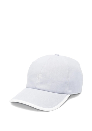 Eleventy logo-embroidered baseball cap - Blue