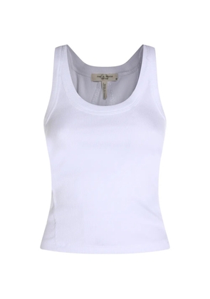 rag & bone ribbed top - White