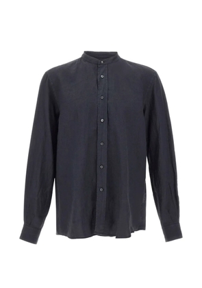 ASPESI band collar bruce shirt - Black