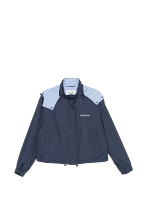 Iceberg logo-patch jacket - Blue