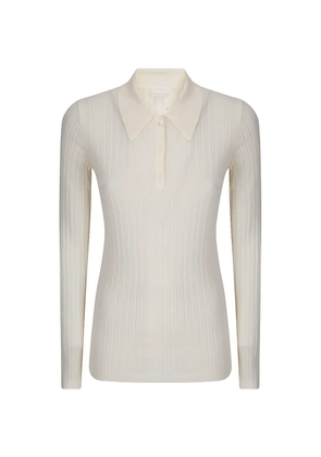 A.P.C. ribbed polo top - Neutrals