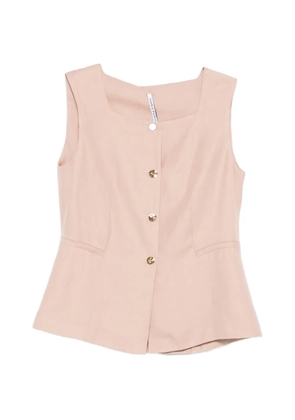 Liviana Conti button gilet - Neutrals