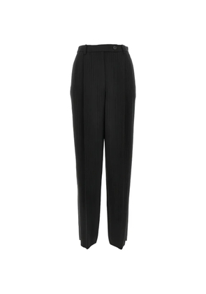 Emporio Armani pinstripe trousers - Black