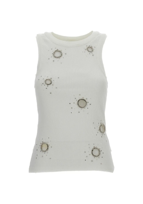 DES PHEMMES embellished top - Neutrals