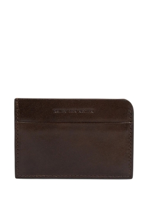 DRIES VAN NOTEN logo card holder - Brown