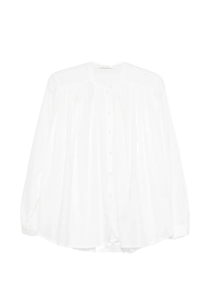 JcSophie Lavinia buttoned gathered top - White