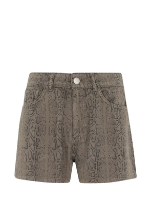 Federica Tosi graphic-print shorts - Neutrals