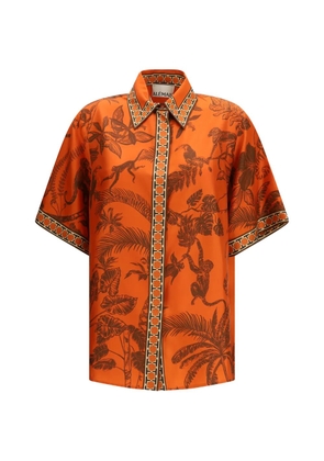 ALEMAIS monkey-print shirt - Orange