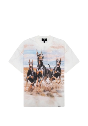 Represent dobermans-print T-shirt - Neutrals
