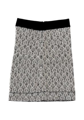 SANDRO Jazz geometric jacquard skirt - Grey
