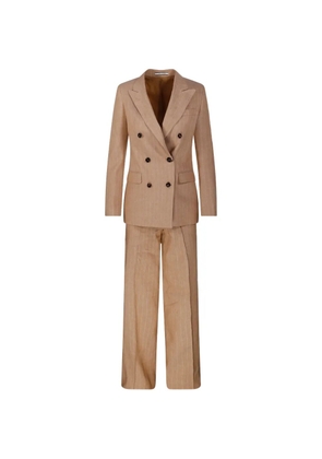 Tagliatore pinstripe double-breasted suit - Neutrals