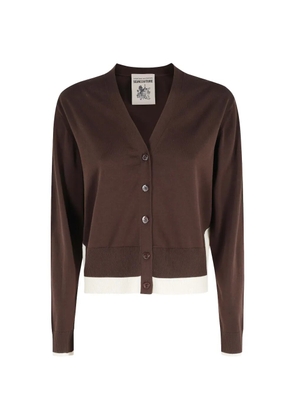 Semicouture V-neck cardigan - Brown