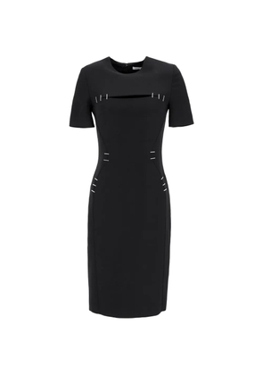Mugler Vintage staple-details mini dress - Black