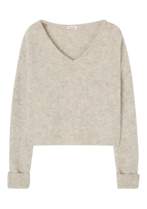 American Vintage V-neck knitted sweater - Neutrals