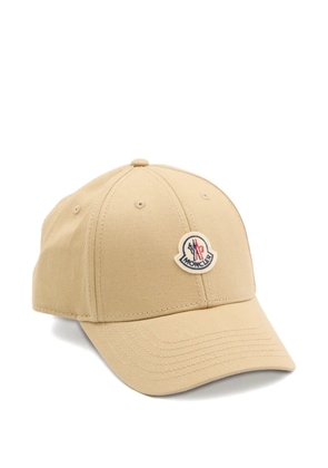 Moncler logo-patch baseball cap hat - Neutrals