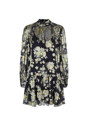 Rixo Anaya floral-print mini dress - Blue