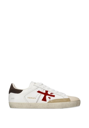 Premiata logo patch sneakers - White