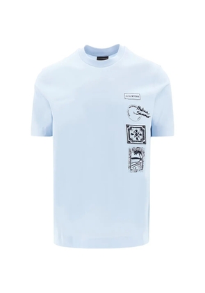 Emporio Armani printed T-shirt - Blue