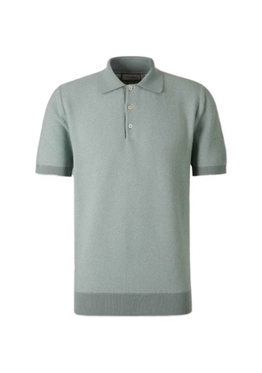 Canali textured polo shirt - Green