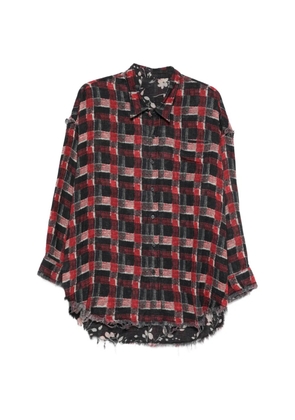 R13 checked reversible shirt - Red