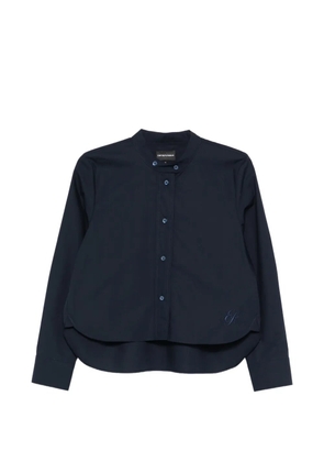 Emporio Armani embroidered shirt - Blue