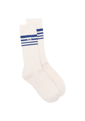 Autry stripes-detail socks - Neutrals
