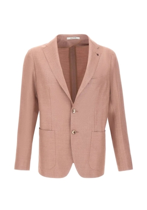 Tagliatore patch pocket single-breasted blazer - Pink