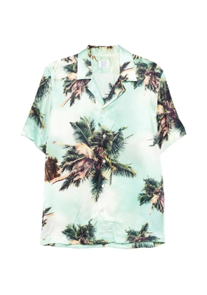 Mazzarelli palm-print shirt - Green