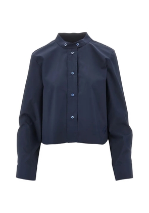 Emporio Armani button embroidered shirt - Blue