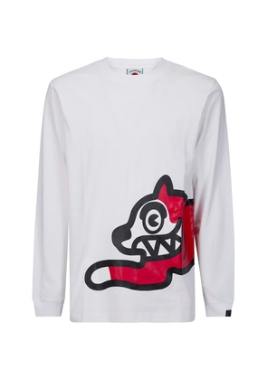 ICECREAM Jumbo running dog longsleeved - White