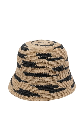 IBELIV raffia bucket hat - Neutrals