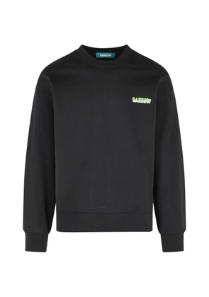 BARROW logo-print crew-neck sweatshirt - Black