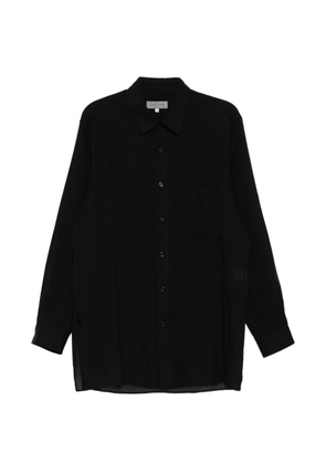 Yohji Yamamoto long-sleeve shirt - Black