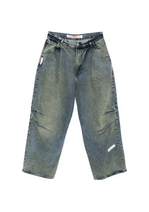 PDF front-pleat jeans - Blue