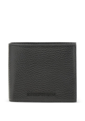 Emporio Armani logo-plaque wallet - Black
