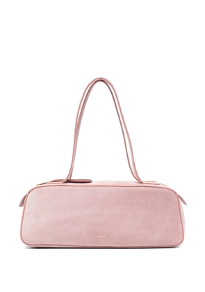 KHAITE zip suede tote bag - Pink