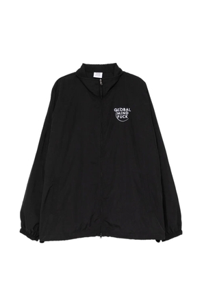 VETEMENTS logo-embroidered jacket - Black